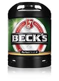 2 x Becks Pils Perfect Draft 6 Liter Fass