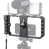 Zeadio Smartphone Video Rig, Kameratechnik Aufnahme vlogging Rig Handy, Handy Filme Halterung Stabilisator für Video Maker Filmemacher videofilmer - Für die meisten 10,2 cm zu 17,8 cm Smartphone